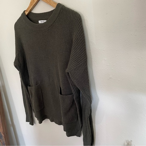Madewell | Patch Pocket Pullover Sweater Wisteria Green - Picture 5 of 11